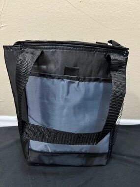 Black and Gray Men’s Vertical Tote Bag - Casual Carry